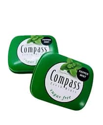 Льодяники Compass зі смаком м'яти перцевої без цукру 14 г