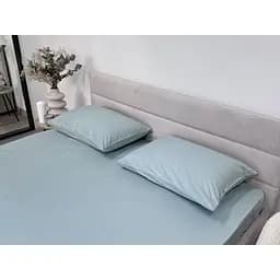 Наволочка Ecotton Aqua Grey сатин 70х70 см 2 шт. сіро-блакитна (24748) - мініатюра 3