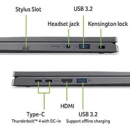 Ноутбук 2 in 1 ACER Aspire Spin 14 ASP14-52MTN-75B2, Intel Core Ultra 7 155U до 4.8GHz, 14" WUXGA Touch, 32GB, SSD 1TB, Intel Graphics, Windows 11 Home - мініатюра 13