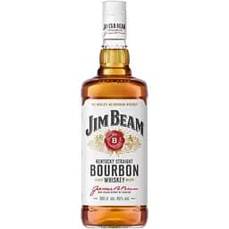 Віскі Jim Beam White Straight Bourbon Whiskey 40% 1 л