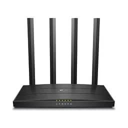 Роутер TP-LINK Archer C6U, чорний, Wi-Fi 802.11a/b/g/n/ac, до 867 Mb/s, 2.4/5GHz, 4x100/1000 Mb/s, RJ45 100/1000Mb/s, 4 зовнішні