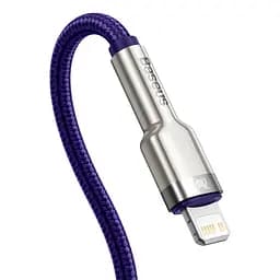 Кабель Baseus Cafule Series Metal Cable Type-C to Lightning PD 20W 1m CATLJK-A05 Purple - мініатюра 4