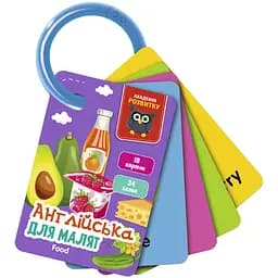 Карточки на кольце Vladi Toys Еда английский язык VT5000-17 