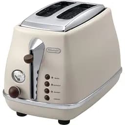 Тостер DeLonghi CTOV 2103 BG на 2 тости бежевий (0176129060/0230120036)