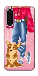 Чохол Demsky Girl and corgi для Samsung Galaxy A36 5G