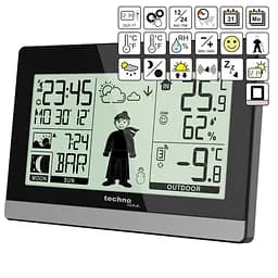Метеостанція Technoline WS9612 Black (WS9612), Чорний - мініатюра 3