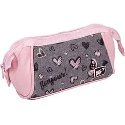 Пенал м'який Yes PH-7-1 Butterfly, 19х10х9 см, сірий з рожевим (533217)