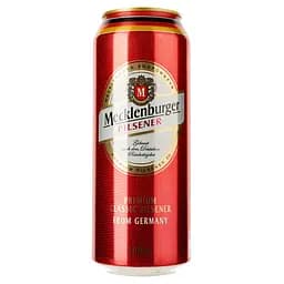 Пиво светлое Mecklenburger Pilsener пастеризованное фильтрованное 5% 0.5 л