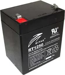 Батарея для ИБП 12В 5Ач AGM Ritar RT1250 12V 5.0Ah 90х70х107мм