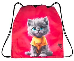 Мішок для змінного взуття для дівчинки з Котиком School Standard MSS-36