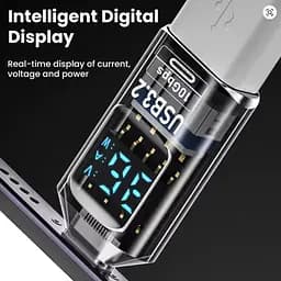 Перехідник OTG USB 3.2 AF to USB-C M 10Gbps QC 36W with display XoKo (AC-322UTC) - мініатюра 4