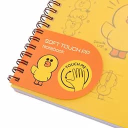 Зошит для записів Yes Line Friends Sally А5 80 аркушів у лінію обкладинка софт-тач (765736) - мініатюра 4