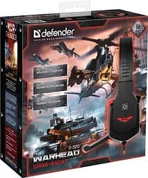 Ігрові навушники Defender Warhead G-320 Black-Red - мініатюра 4
