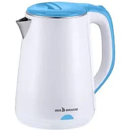 Електрочайник Sea Breeze SB-017 1.8 л білий з синім