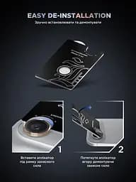 Захисне скло для камери Apple iPhone 17 Air, Supreme BI, золотий колір, з рамкою, глянцеве скло для захисту лінз, протиударне, прозоре, з клейовим шаром по контуру, не впливає на якість фото, ArmorStandart (ARM86450) - мініатюра 11