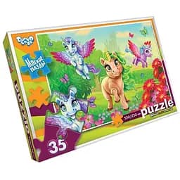 Мягкие пазлы Единороги Danko Toys S35-10-06, 35 элементов