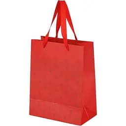 Пакет подарунковий Medium Bright foil 760417ML Червоний