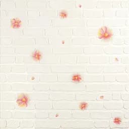 Панель стінова 3D Wall Sticker 700х700х4 мм Рожеві квіти SW-00001978