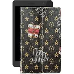 Чохол StatusCASE з екошкіри для планшету Sigma X-style Tab A83 Луі-Вітон-коричневий