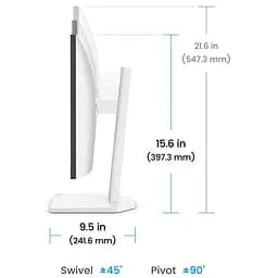 TFT 27" BenQ GW2790TC, IPS, 144Hz, HDMI, DP, USB-C, HAS, Pivot, колонки, білий - мініатюра 7