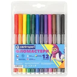 Фломастери "Centropen" 12 кольорів 7790/12 Різнокольоровий (8595013621622)(SC)