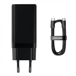 Мережевий зарядний пристрій Baseus GaN3 Pro Fast Charger 2C+U на 65 W (CCGP050101) - мініатюра 5