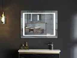 Дзеркало Mixxus Style MR03-80x60 (годинник, LED-підсвічування, антизапотівання) (MI6005) - мініатюра 3