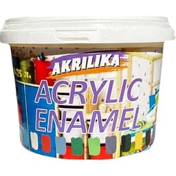Емаль акрилова антикорозійна 5 в 1 червона Akrilika 0.8 л