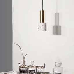 Підвіс MELODY із білим бетонним плафоном в стилі Ар-деко Line.F MJ 164/1 WT