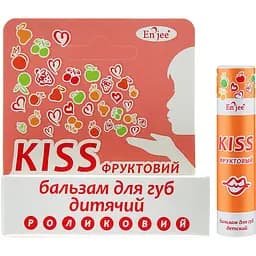 Роликовий дитячий бальзам для губ Enjee Kiss Фруктовий 6 мл
