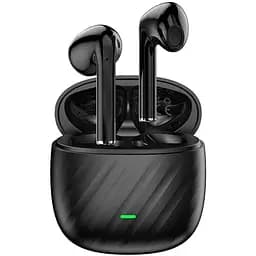 Наушники беспроводные Wuw R178 пластиковые амбюшуры в кейсе черные (6972573334759)