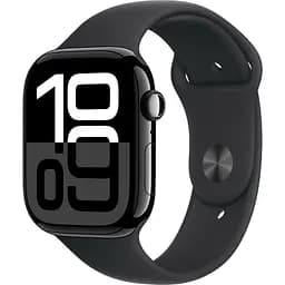 Смарт-годинник Apple Watch Series 10 GPS 46mm Jet Black Aluminum Case with Black Sport Band M/L (MWWQ3) [114949]