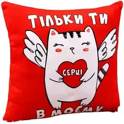 Подушка с принтом №2 00862-0099 Красная (2000989416234)