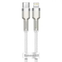 Дата кабель Baseus Cafule Metal Type-C to Lightning PD20W (1m) (CATLJK-A) Білий