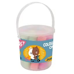 Крейда кольорова у відрі YES 400508 Line Friends 12 шт. Різнокольоровий shop (5056574434371)