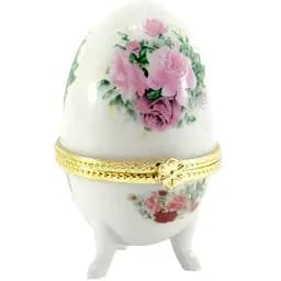 Шкатулка яйце Троянди 7.5х5х5 см