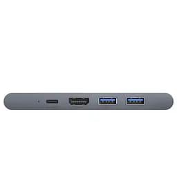 Концентратор Baseus USB-C Thunderbolt 7-in-1 2xUSB 3.0 + 1xUSB-C PD + HDMI 4K60Hz + SD/TF + 1xRJ45 1000Mbps gray (CAHUB-L0G) - мініатюра 3