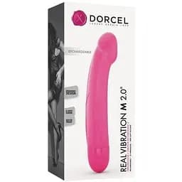Вибратор Dorcel Real Vibration M Magenta 2.0 диам 3.7 см перезаряжаемый для точки G