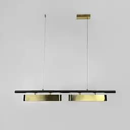 Удлиненный светильник на 2 латунных модуля длиной 100 см | Ст. NO6-1000 Line F