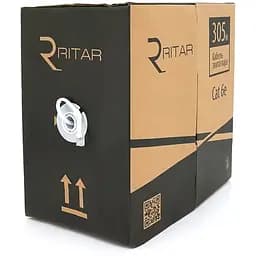 Кабель КВПЕ FTP-cat.6 (4 * 2 * 0.56), Ritar, (CU), для внутр. робіт, 305м, White, Corton BOX, Q2