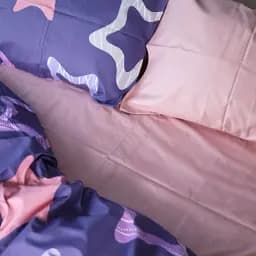 Простирадло MirSon Сатин 22-1375 Violet Stars 110х160 см (2200010475456) - мініатюра 4