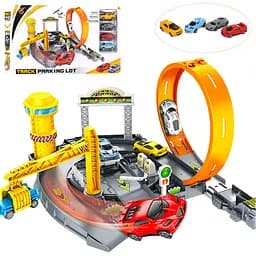 Игровой набор трек с машинками P872-A с мертвой петлей Peng Rong