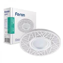 Свiтильник точковий Feron CD991 під лампу з підсвіткою білий (32675)