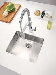 Змішувач для кухні з силіконовим виливом Grohe Eurocube 31395DC0, Нержавіюча сталь - мініатюра 3