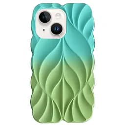 Чохол Epik TPU Leaf для Apple iPhone 14/13, 6.1 Marine Green/Mint