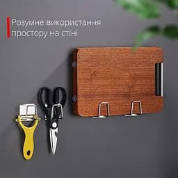 Тримач підставка для губки в раковину на кухню або рушника у ванну з нержавіючої сталі, Yu Xin Сріблястий 86584 - мініатюра 5