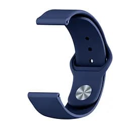 Ремінець силіконовий Boorui для годинника 20 мм Sport design темно синій - мініатюра 5
