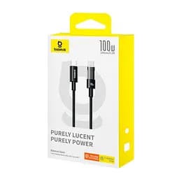 Кабель Baseus Gem Fast-Charging Data Cable USB-C to USB-C 100W 1 м - мініатюра 2