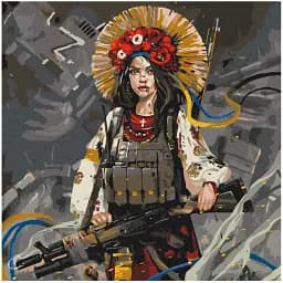 Картина по номерам Brushme На защите свободы © Станислав Лунин 50x50 см