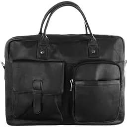 Сумка-портфель для ноутбука Always Wild Чоловіча шкіряна до 14 дюймів Чорна (LAP15603NDM)